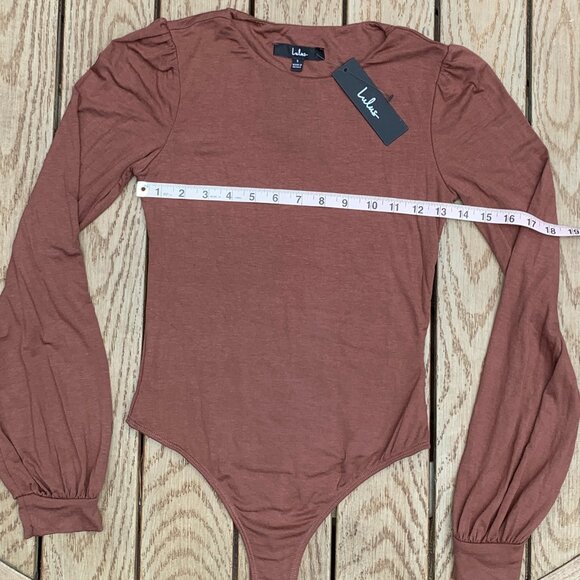 Lulus Long Sleeve Bodysuit Top Sz S  NWT - Picture 9 of 14